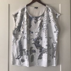 Vince Camuto Sequin Top